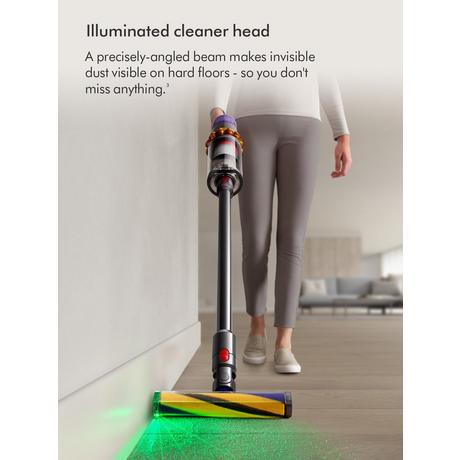 Dyson V15-2024KIT Cordless Vacuum - 60 Minutes Run Time - Yellow/Nickel