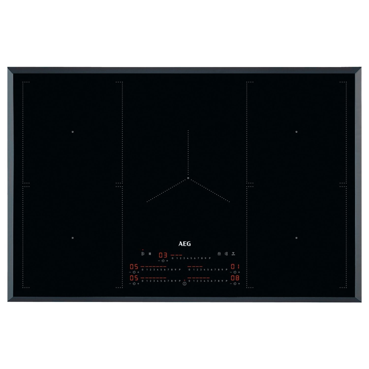 AEG 6000 SERIES MULTI BRIDGE 78CM WIDE INDUCTION HOB -IKE8571FB