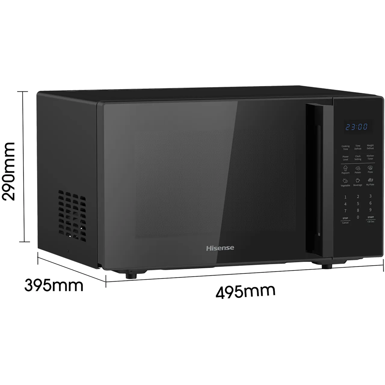 Hisense H29MOBS9HGUK 900W Microwave – 29L Digital Solo Microwave
