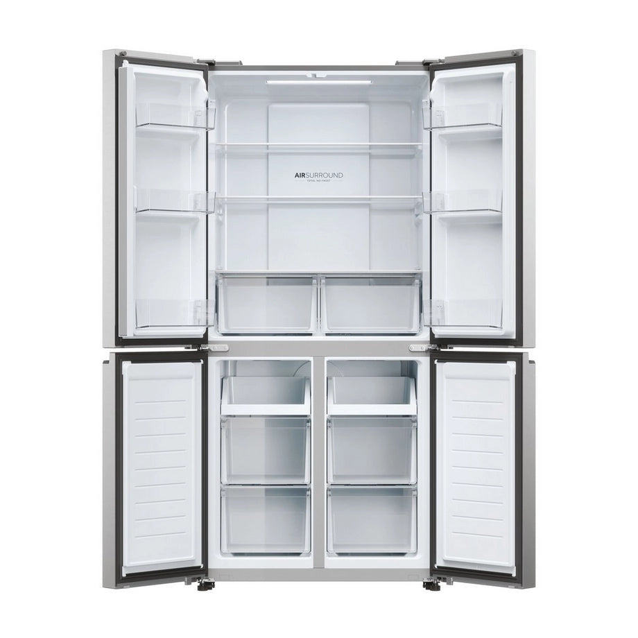 Haier HCR3818ENMM 83.3cm 60/40 Frost Free Multi Door Fridge Freezer - Inox