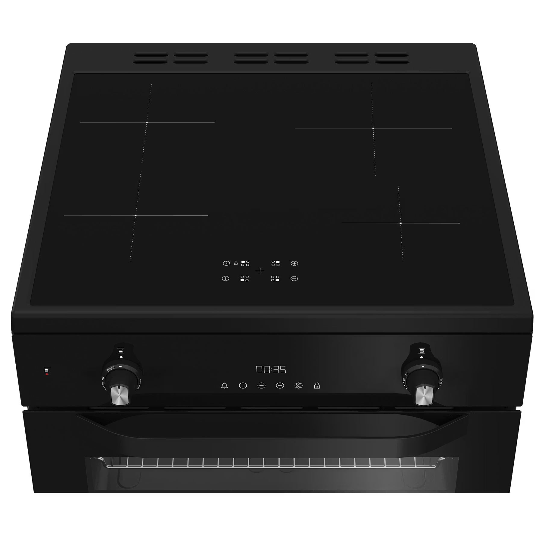 Hotpoint HDE6IDC2B1 60cm Freestanding Electric Induction Cooker – Black