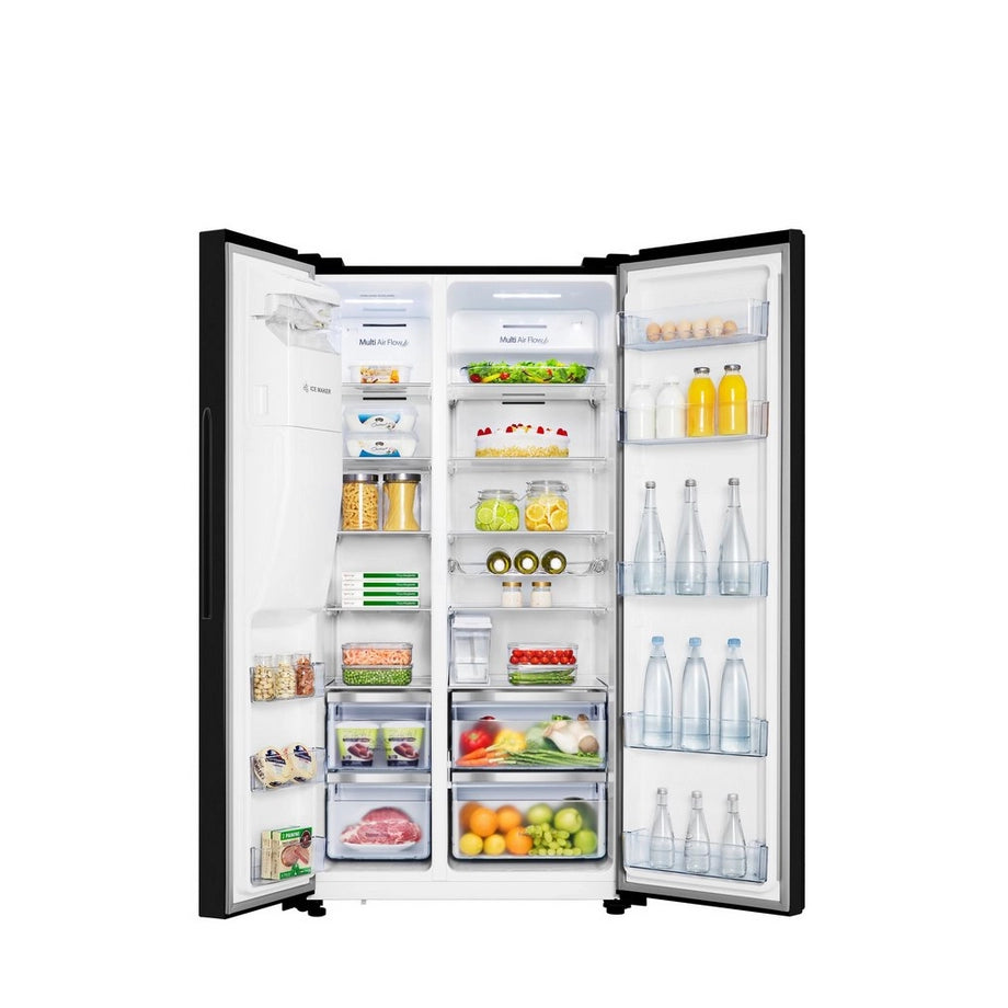 Hisense RS694N4TBE American Fridge Freezer - Black