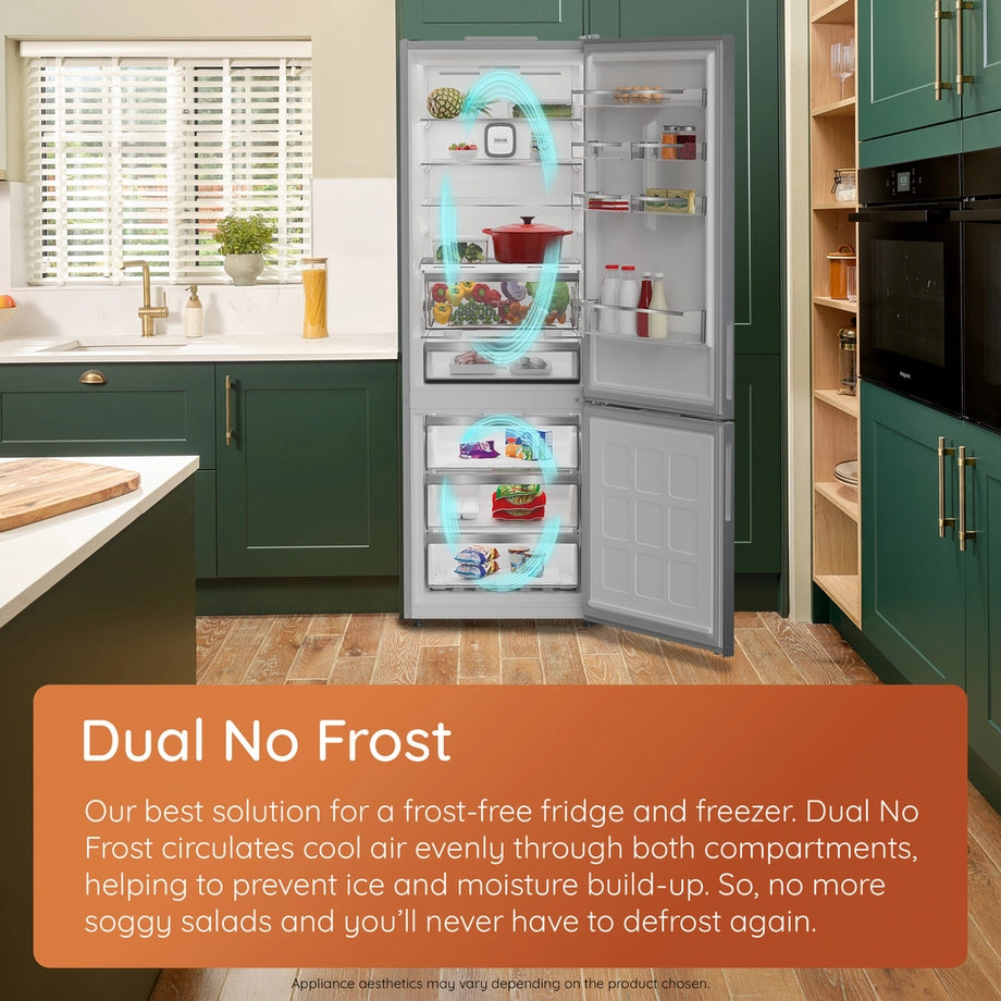 Hotpoint HPKF6353XP4UK 50/50 No Frost Fridge Freezer - Pet Inox