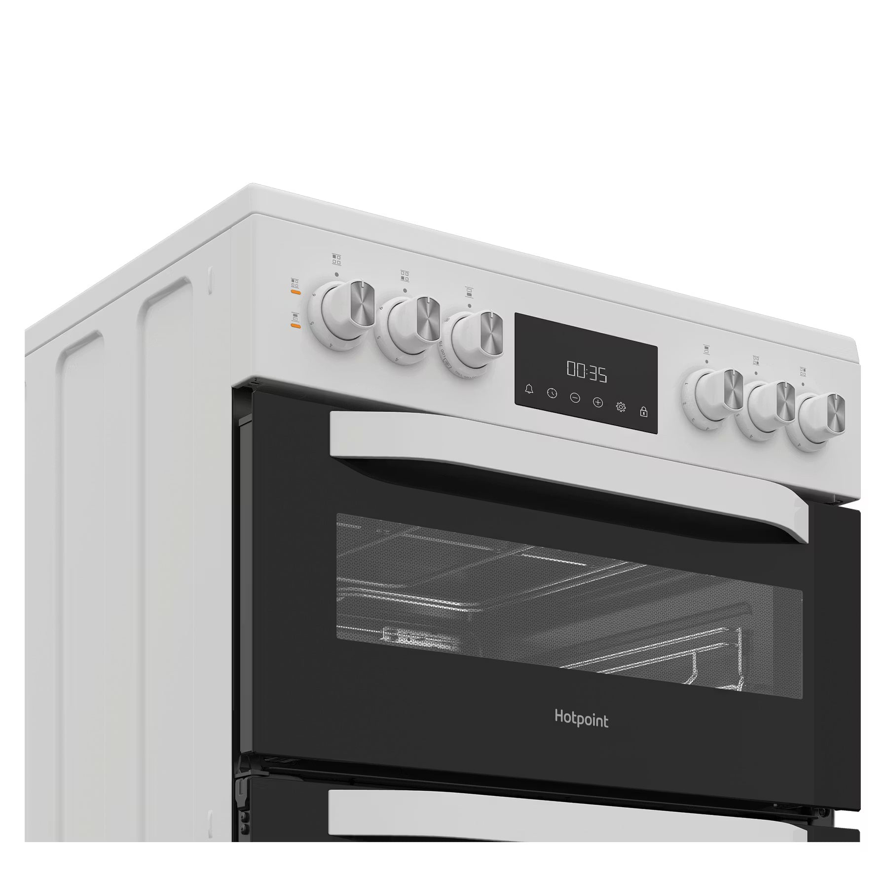 HOTPOINT Multiflow HTE6VDCW 60 cm Electric Ceramic Cooker - White