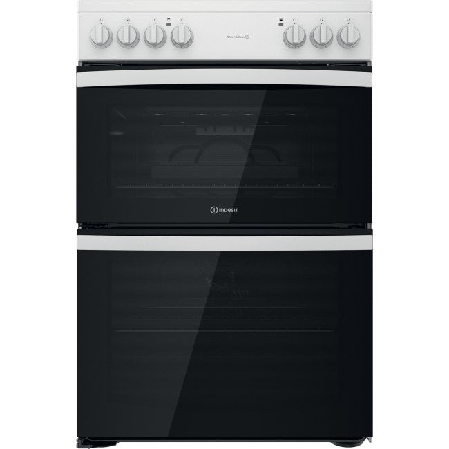 Indesit Electric freestanding double cooker: 60cm - IT60V9KMW/UK