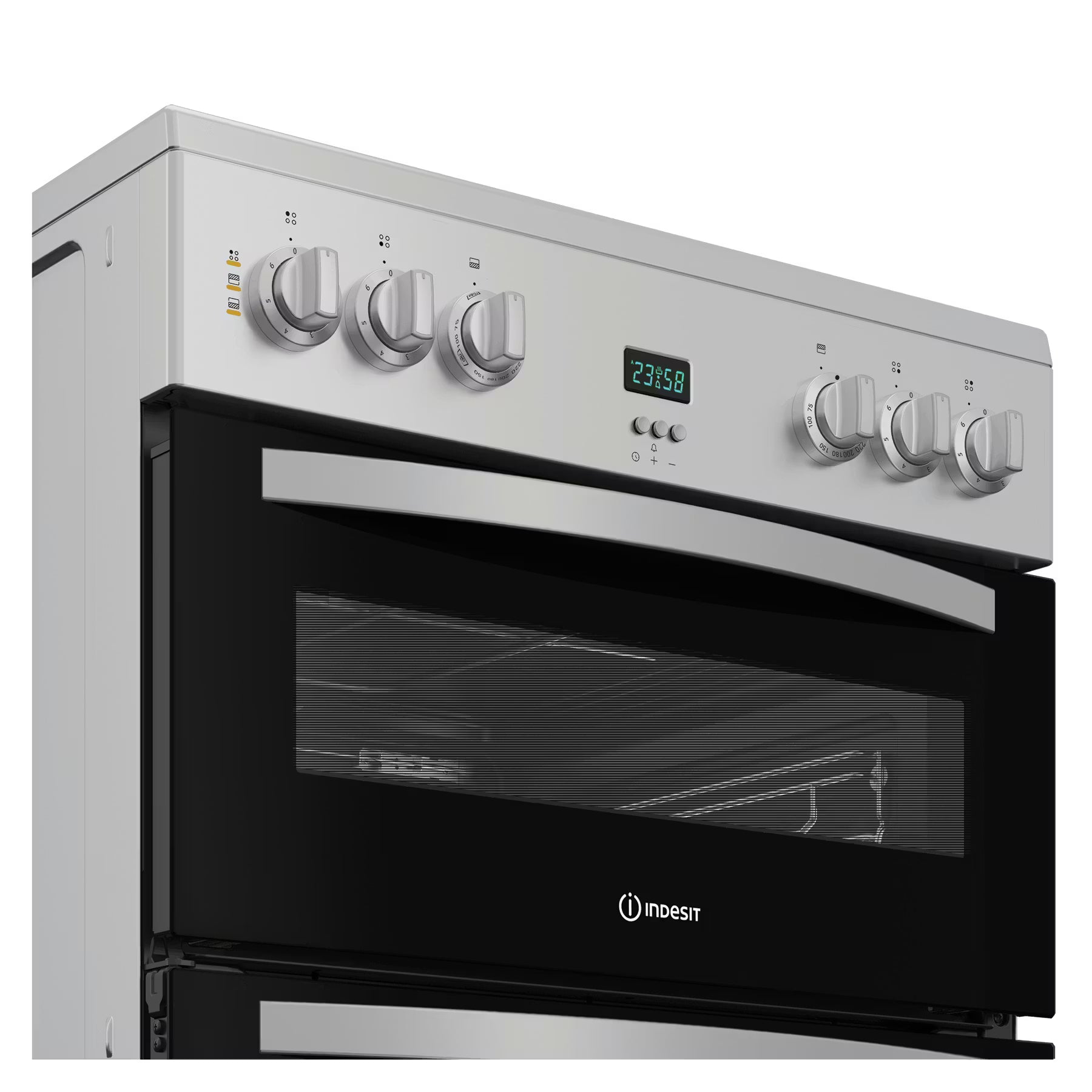 INDESIT IDE6VDCS1 60 cm Electric Ceramic Cooker - Silver