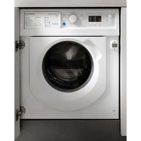 Indesit BIWMIL71252UKN 7kg 1200 Spin Integrated Washing Machine - White BIWMIL71252UKN