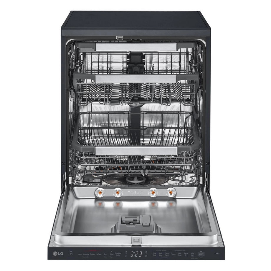LG Series 7 TrueSteam QuadWash DF587HMS 14 PS WiFi Connected Freestanding Full Size Dishwasher - Matte Black