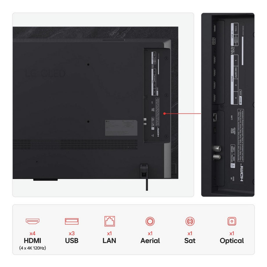 LG OLED42C55LA.AEK 42" 4K Ultra HD OLED evo AI C5 Smart TV