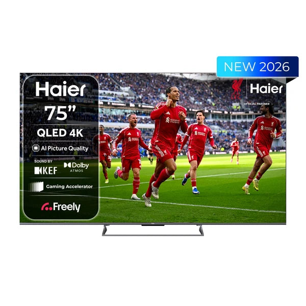 Haier S90 75" 4K QLED AI Smart TV – 240Hz with Fire TV & Freely (H75S90GUF)