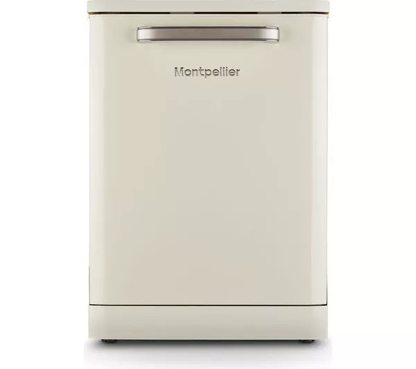 Montpellier MAB1353DC 60cm Retro Dishwasher - Cream