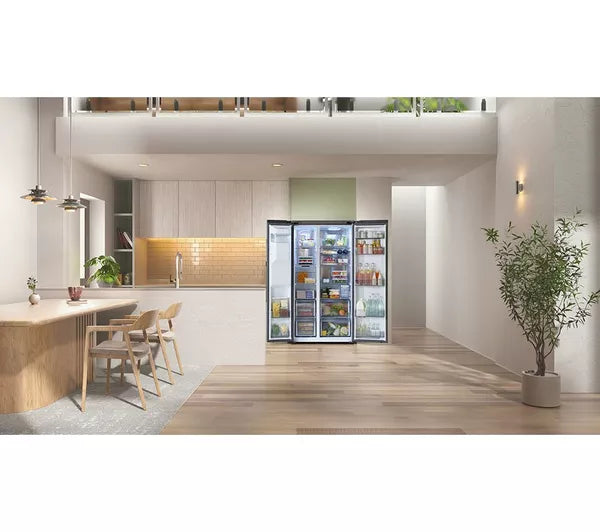 Samsung RS70F66KCFEU 91cm Side by Side American Fridge Freezer - Black