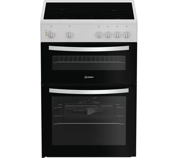 Indesit ITE6VMW White 60cm Single Oven Cooker with Grill - White