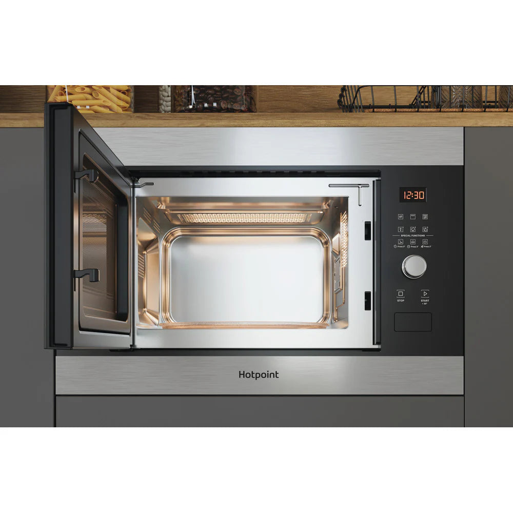 Hotpoint MF25GIXH Built-In Microwave with Grill