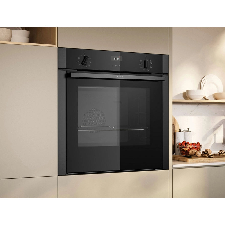 Neff B3ACE4AG3B Slide & Hide 59.4cm Built In Electric Single Oven - Graphite Grey