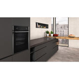 Neff B3ACE4HG0B 59.4cm Built In Electric Single Oven - Black with Graphite Trim