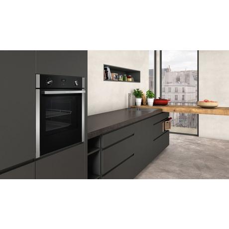 Neff B3ACE4HN0B Slide & Hide 59.4cm Built In Electric Single Oven - Stainless Steel