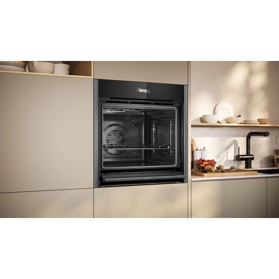 NEFF B54CR71G0B 60cm Slide and Hide Built In Electric Single Oven