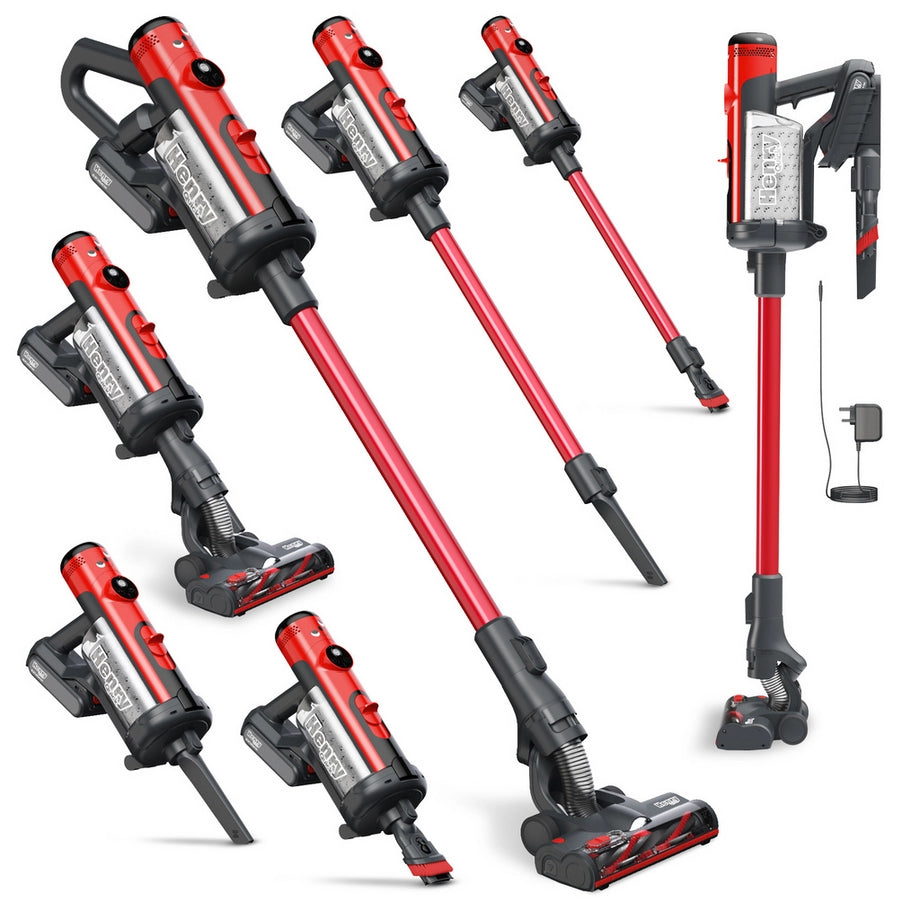 Numatic Cordless Henry Quick Vacuum - 60 Minutes Run Time - Red 916177