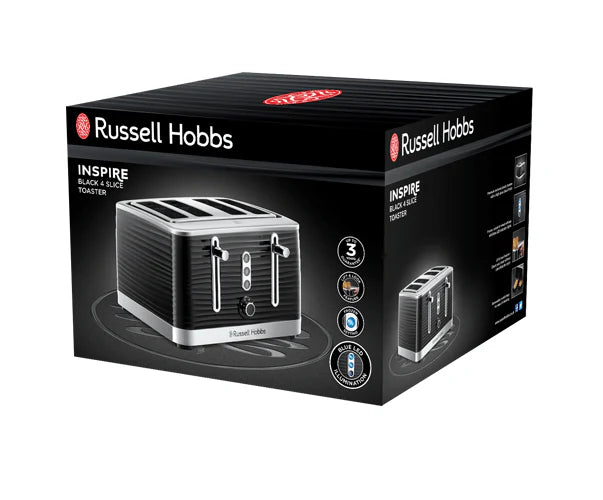 Russell Hobbs 24381 Inspire 4 Slice Toaster - Black