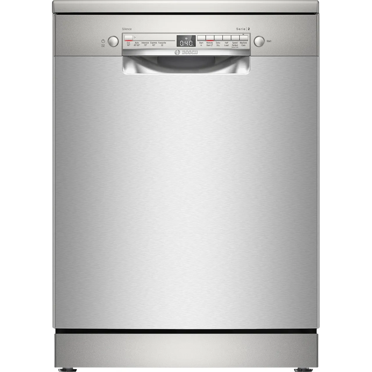 Bosch Series 2 SMS2ITI41G Wifi Connected Standard Dishwasher - Stainless Steel Effect - E Rated