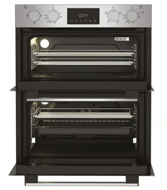 Hotpoint DUH 12D1 IX Built Under Electric Fan Double Oven - Stainless Steel