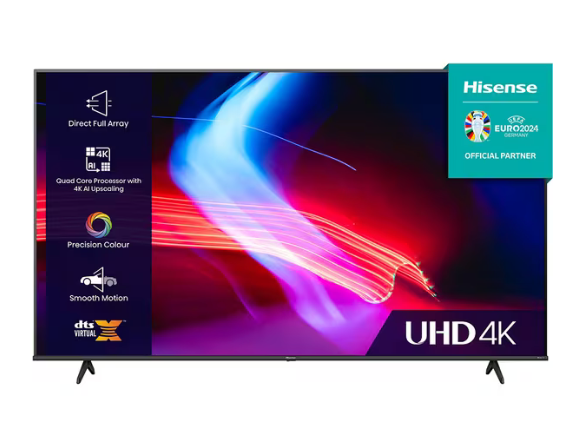 Hisense 85A6KTUK 85" Smart 4K Ultra HD HDR LED TV with Amazon Alexa