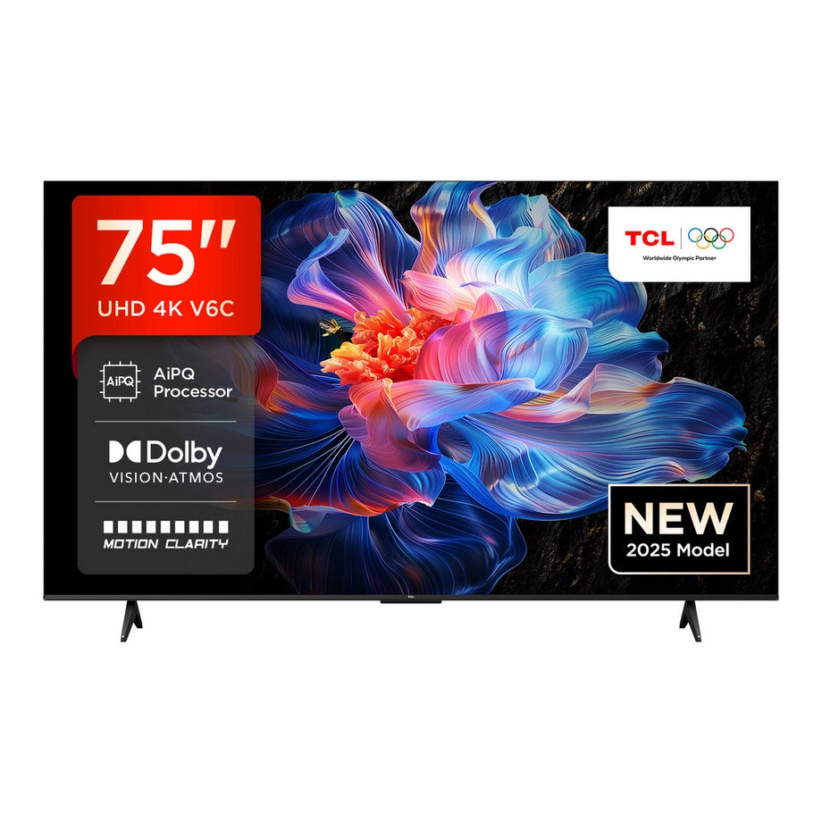 TCL 75V6C-UK 75" 4K Direct LED HDR TV Google TV GIFT IDEAS!