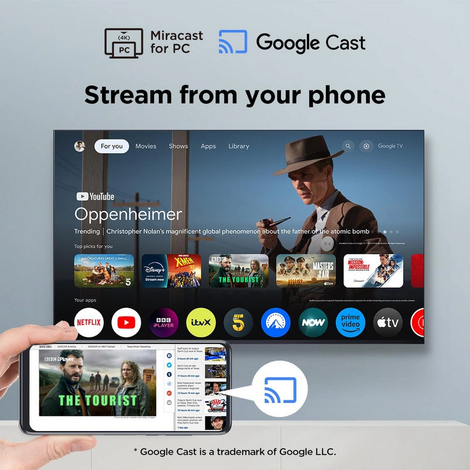 TCL 85P7K-UK 85" QLED Direct LED HDR Google TV