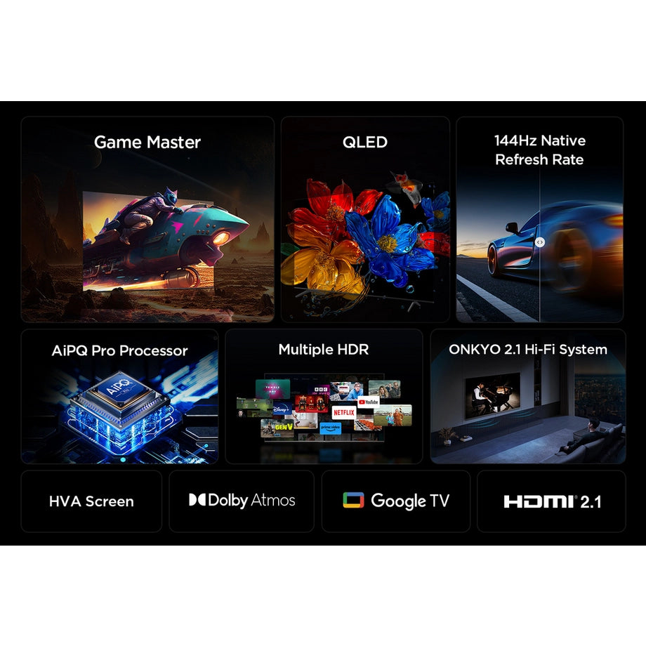 TCL 98P8K-UK 98" 4K QLED HDR Ultra HD Google TV