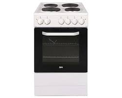 SIA 50cm White Electric Cooker With 4 Zone Plate Hob - ESCA51W 50cm White Electric Cooker With 4 Zone Plate Hob - ESCA51W