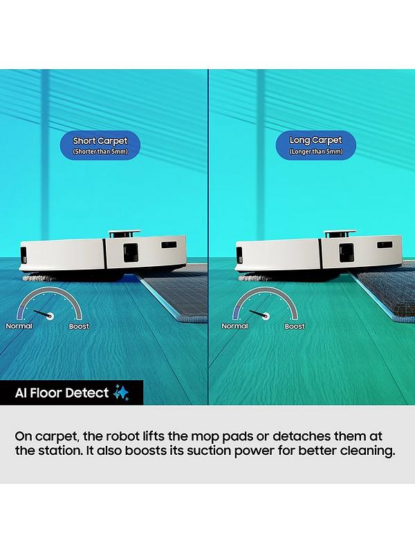 Samsung Bespoke Jet Bot Combo+ 3-in-1 Cleaning VR7MD96514G/EU Robot Vacuum  Cleaner - Satin Grey