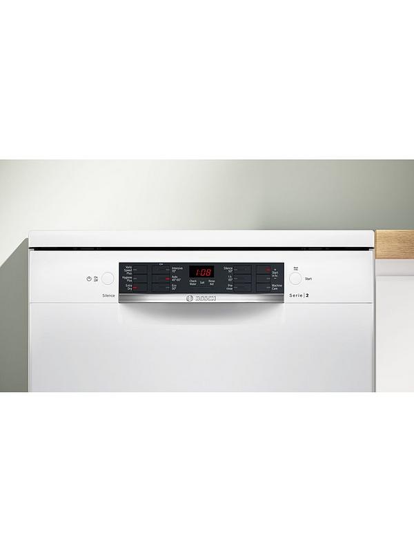 Bosch SMS26AW08G Series 2 Dishwasher, 12 Place Settings, White, E Rated