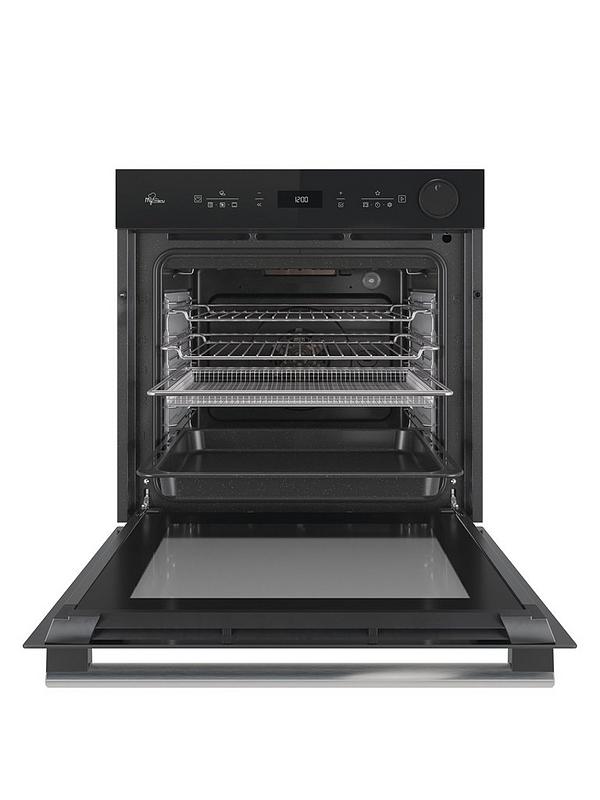 Hotpoint Class 4 Multiflow Air Fry Electric Single Oven with Steam - Black - Catalytic - A+ Rated - SI4S 854 C BL