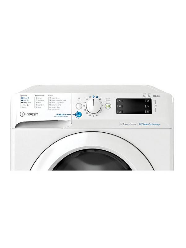 Indesit Freestanding Washer Dryer 9kg/6kg 1400 RPM - BDE 96436 WV UK