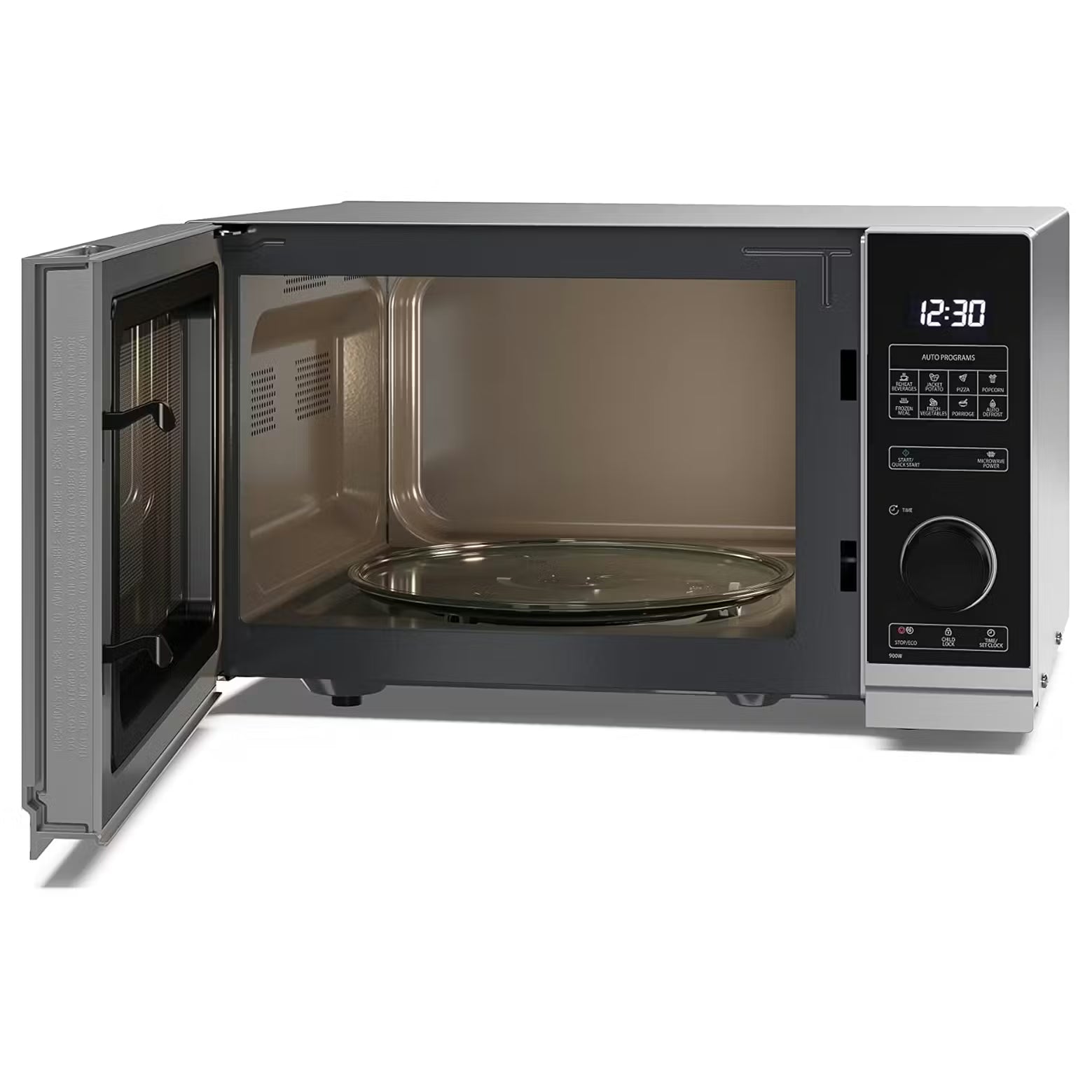 Sharp YC-PS254AU-S 25L Solo Microwave – Silver, 900W