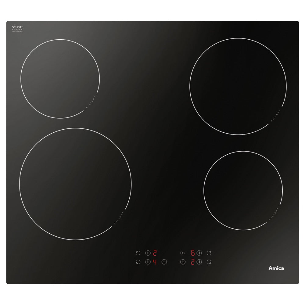 Amica ACH6420FR 60cm four zone ceramic hob