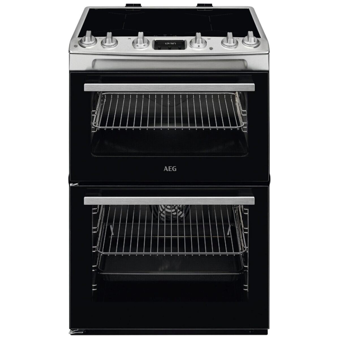 AEG CIX6540ACM 60cm Double Oven with induction top  - Stainless Steel