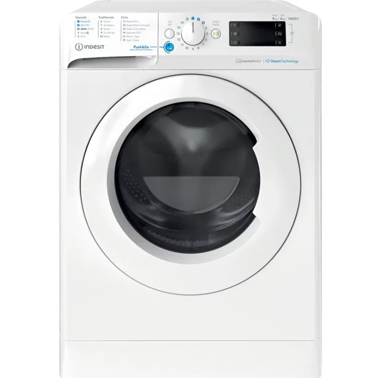 Indesit Freestanding Washer Dryer 9kg/6kg 1400 RPM - BDE 96436 WV UK
