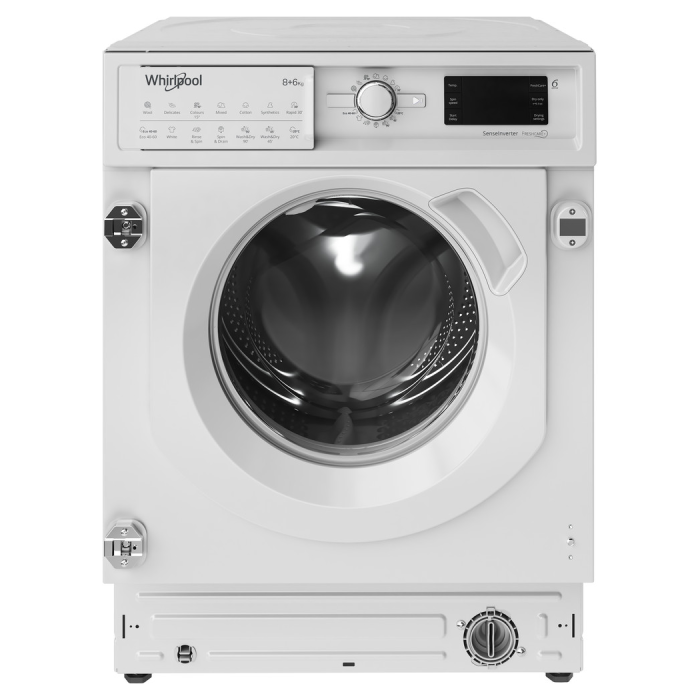 Whirlpool integrated washer dryer: 8,0kg - BI WDWG 861485 UK