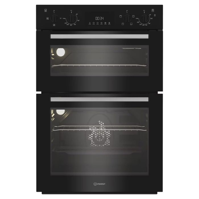 Indesit DII10DB Built-In Double Oven Electric Double Oven - Black