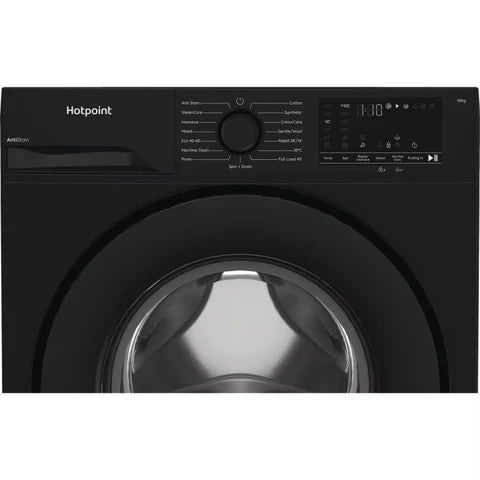 Hotpoint H101BANTISTAINUK 10KG 1400 Spin Washing Machine - Black