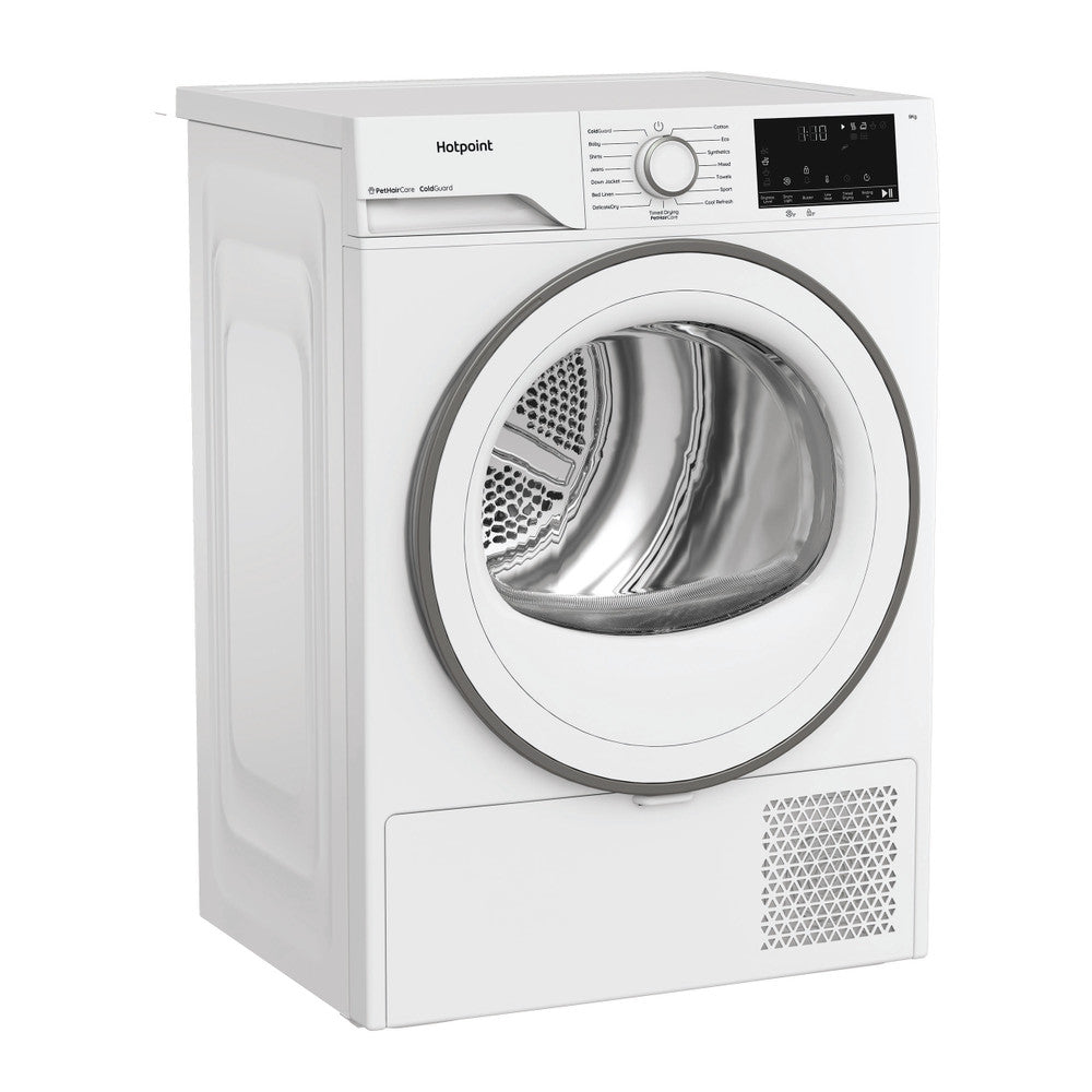 HOTPOINT HEAT PUMP TUMBLE DRYER:  8KG HHD D80 WW IRE **SUITABLE FOR GARAGE OR OUTBUILDING PRE ORDER**