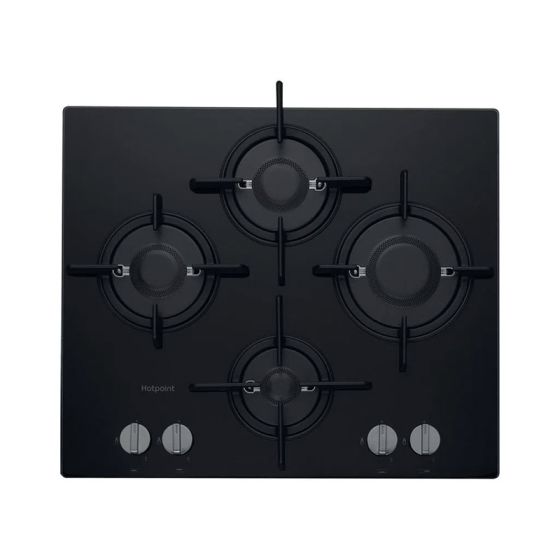 HOTPOINT FTGHG 641 D/H(BK) 60cm Gas on Glass 4 ring Hob