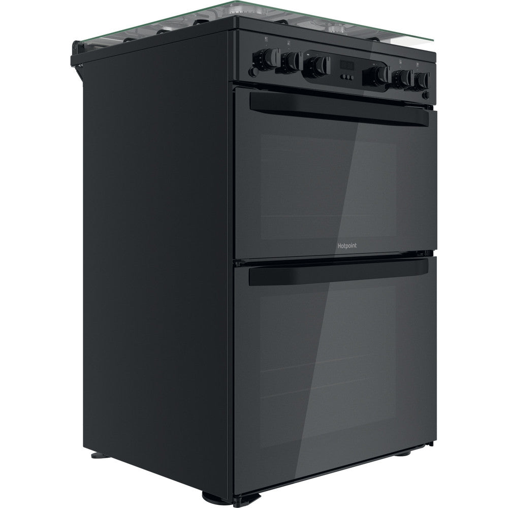 Hotpoint HDM67G0CCCB/U Double Cooker - Black