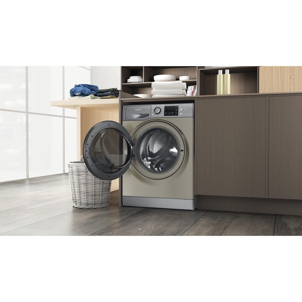 Hotpoint NDB8935GKUK graphite 9+5kg washer dryer - freestanding