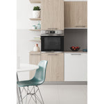 Indesit kfws3844hix built in single oven with steam