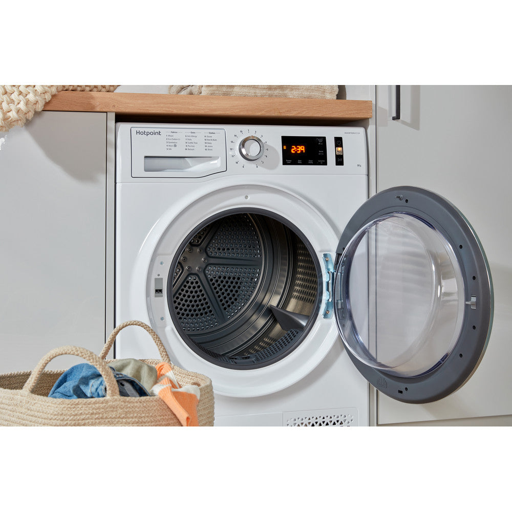 Hotpoint ActiveCare NTM118X3XB 8kg Heat Pump Tumble Dryer - White