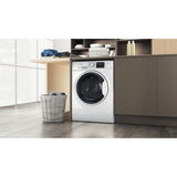 Hotpoint NDB9635WUK white 9+6kg washer dryer - freestanding