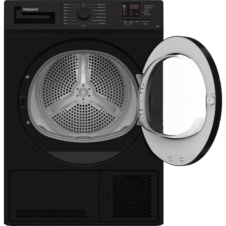 Hotpoint Condenser Tumble Dryer - Black - 8kg - B Rated - CHDC82BBGD